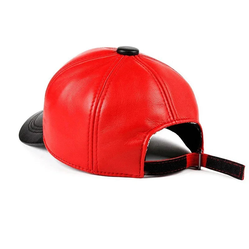 05 Genuine Leather Baseball Cap