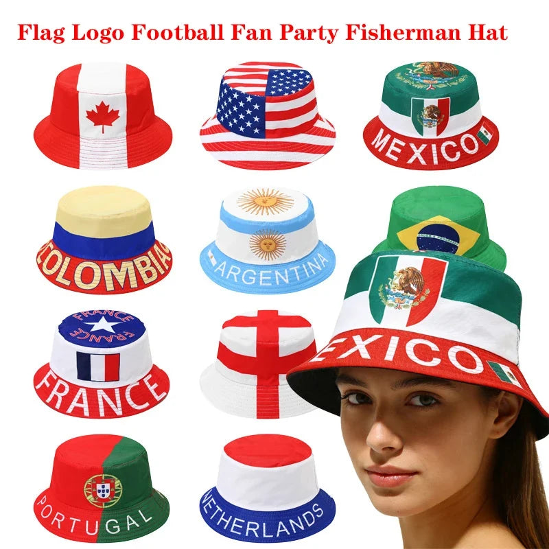 2026 Football World Cup Country Flags Bucket Hat