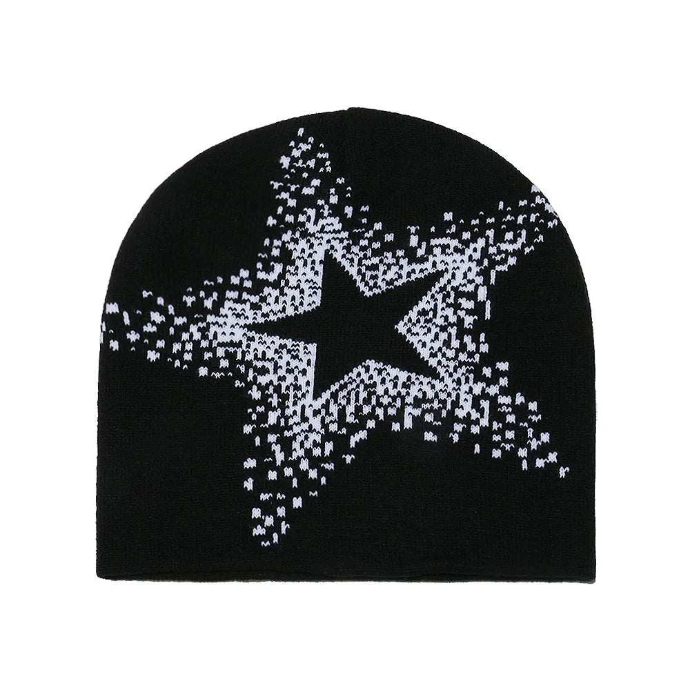 5-Point Star Skully Beanie