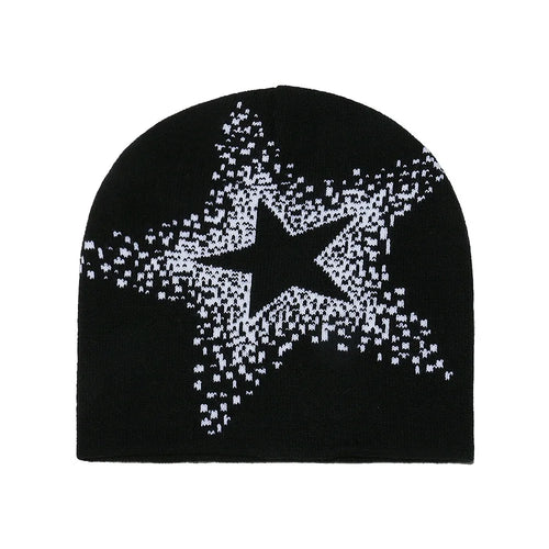 5-Point Star Skully Beanie