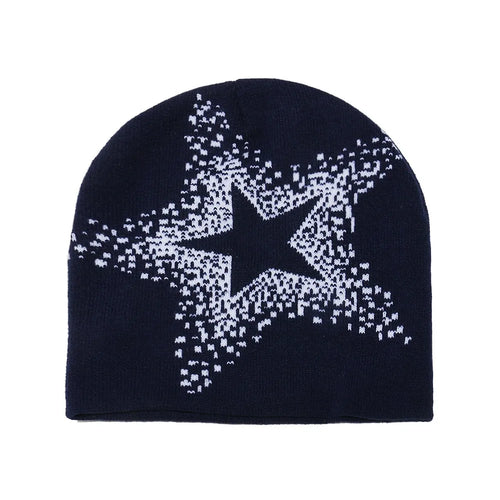 5-Point Star Skully Beanie