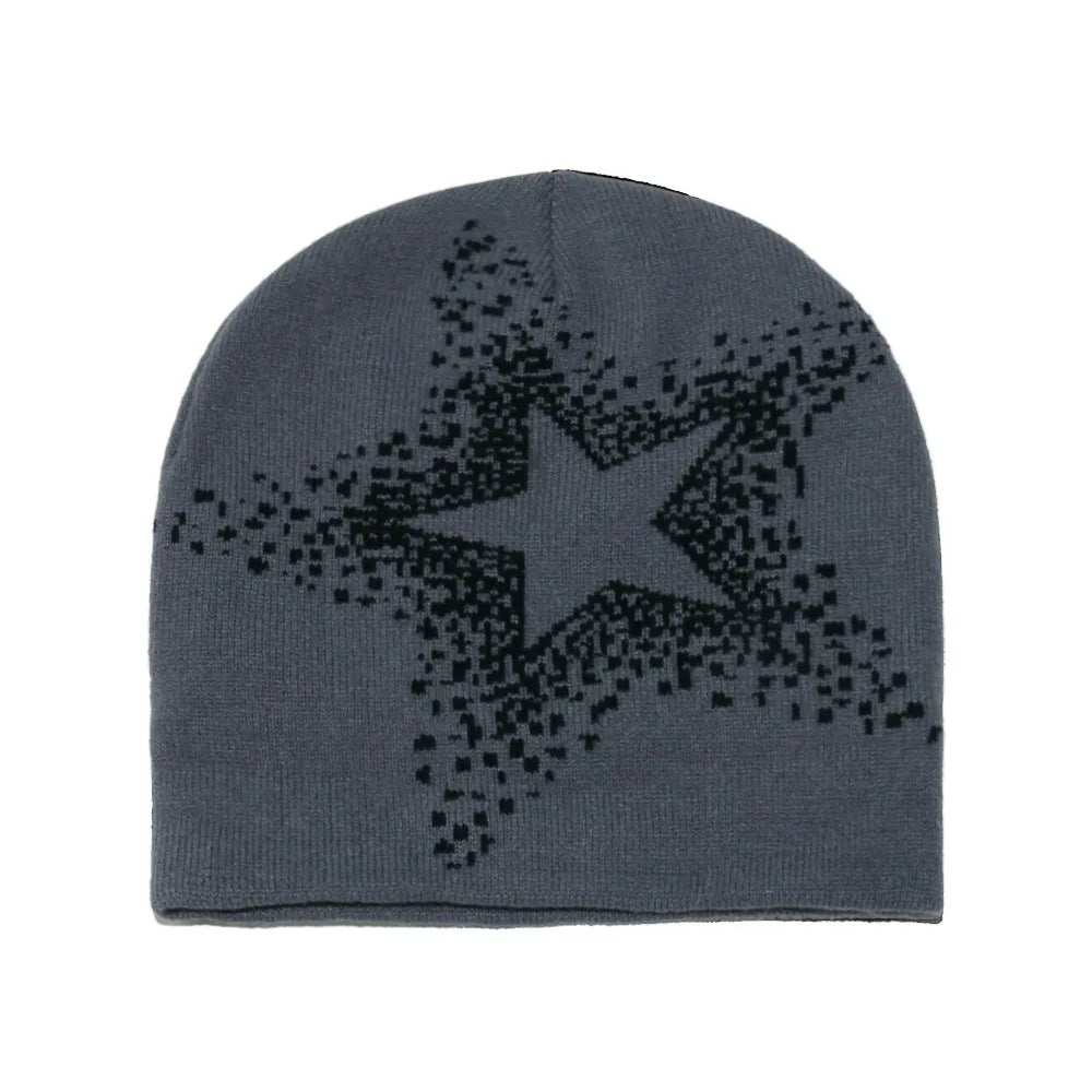 5-Point Star Skully Beanie