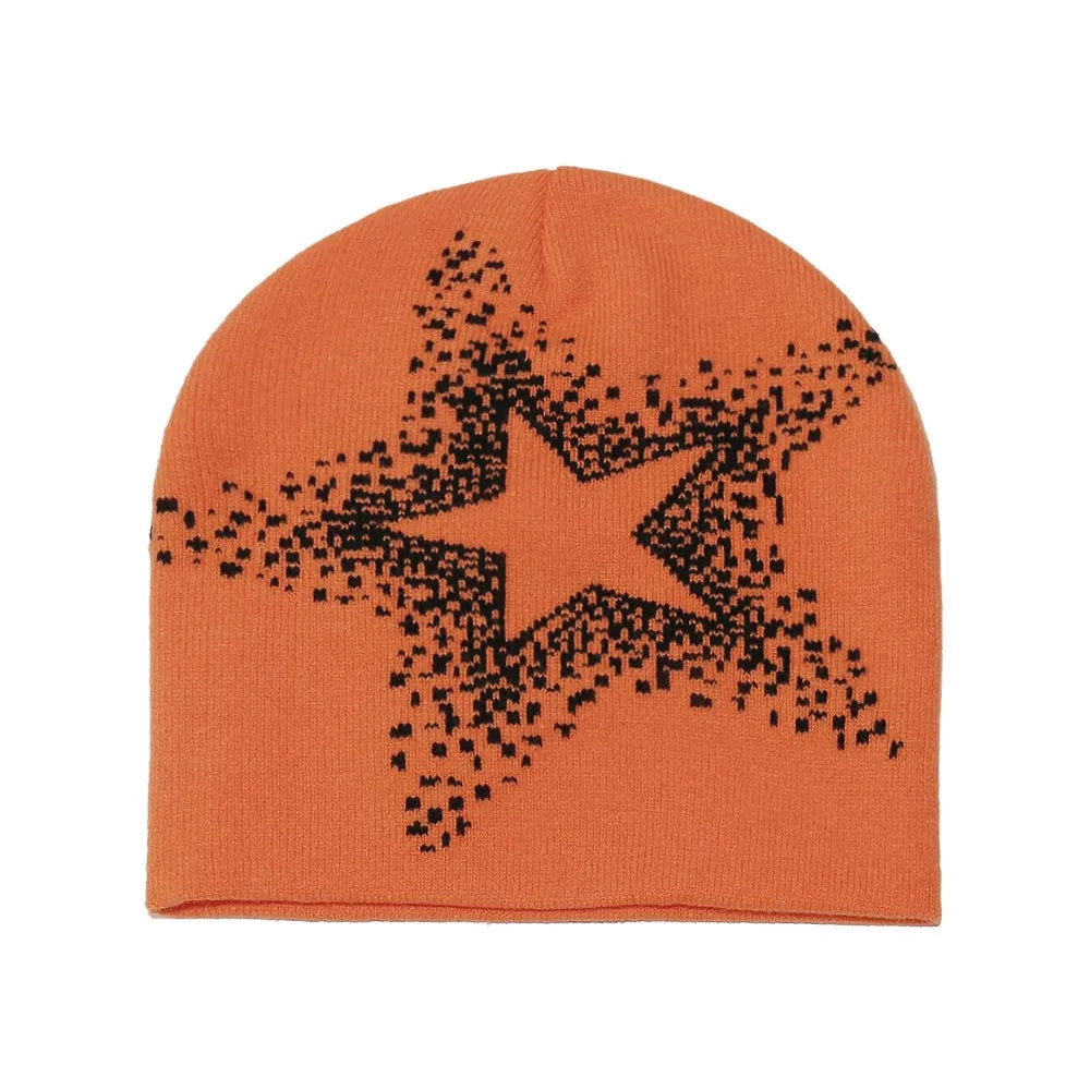 5-Point Star Skully Beanie