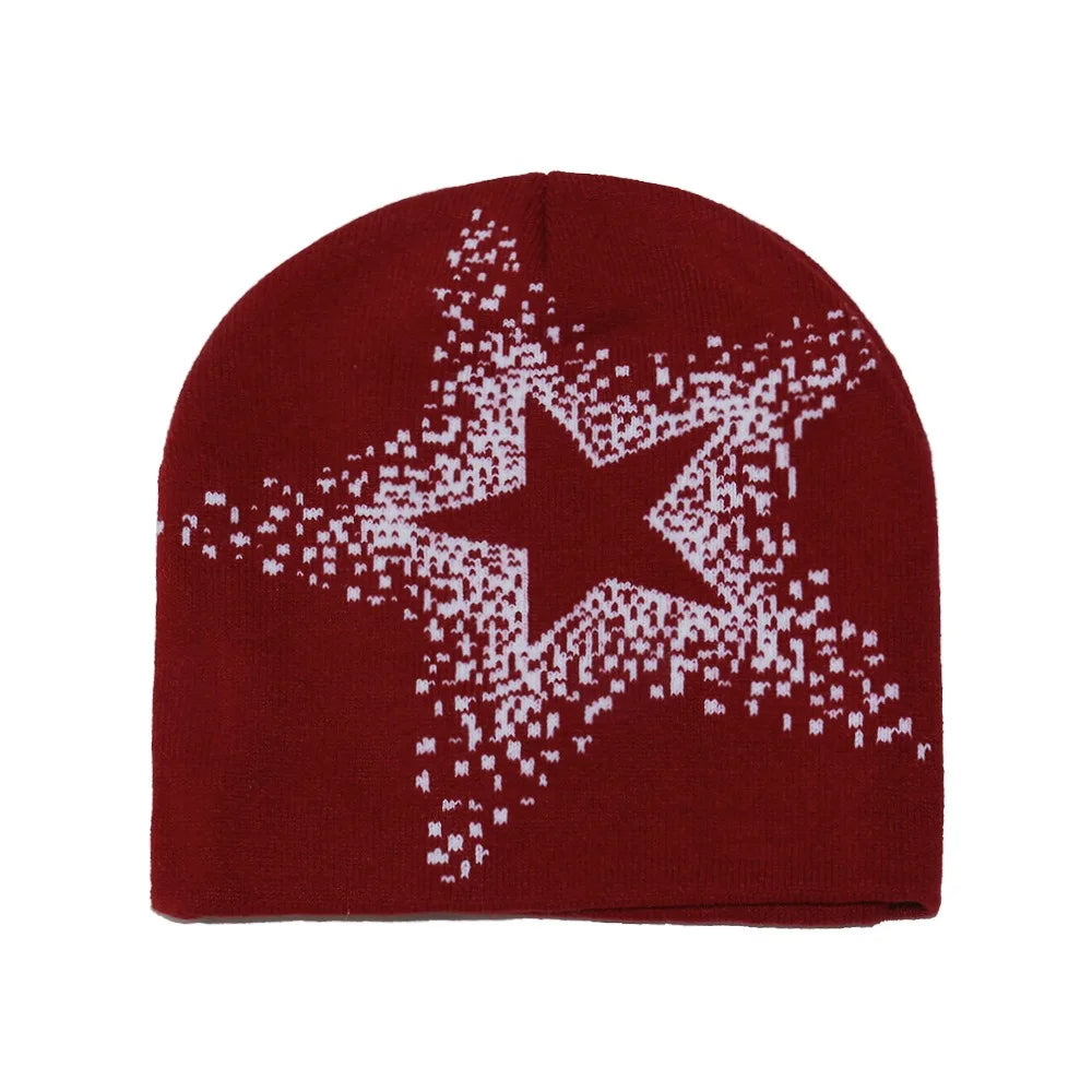 5-Point Star Skully Beanie