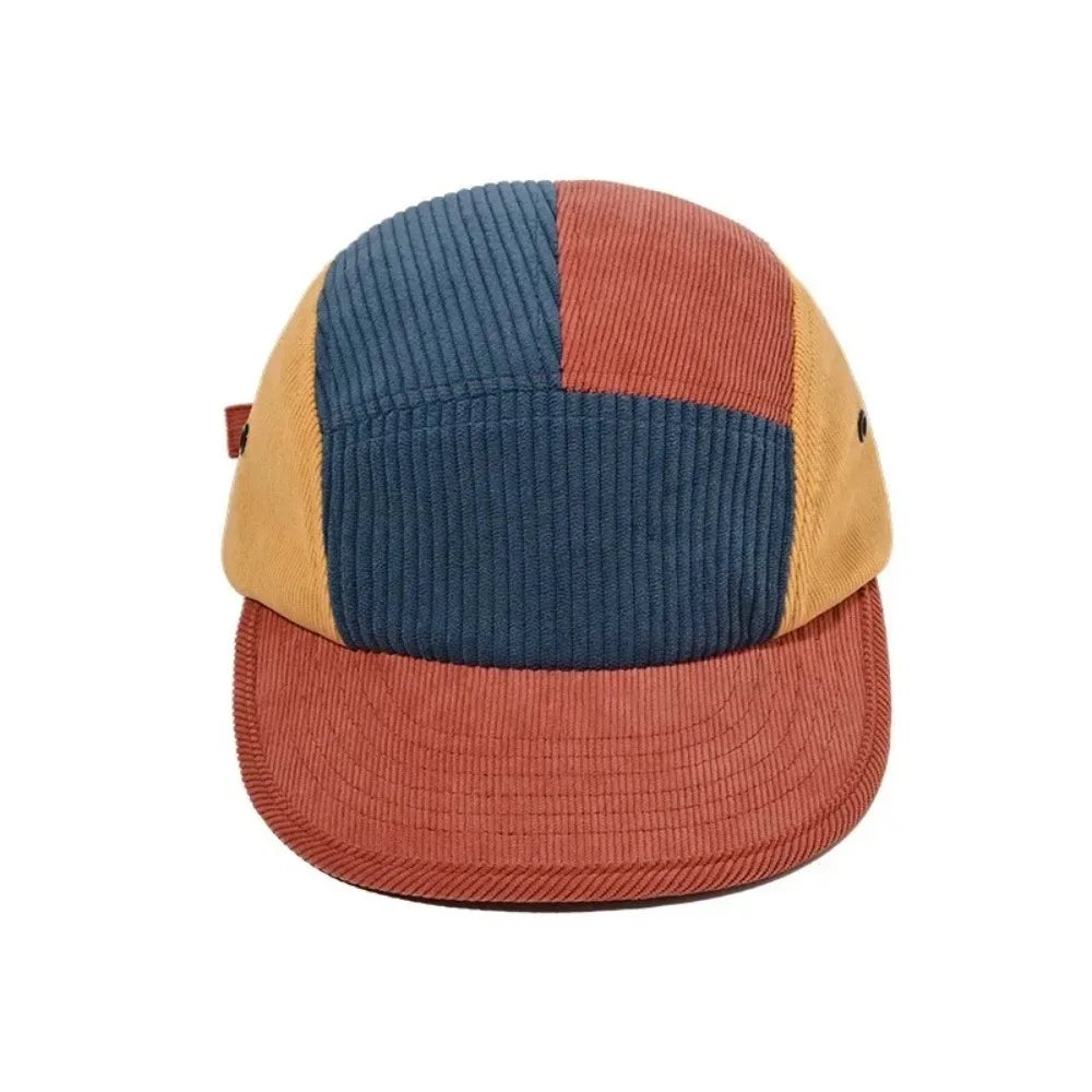 Aberdeen Patchwork Corduroy 5-Panels Cap