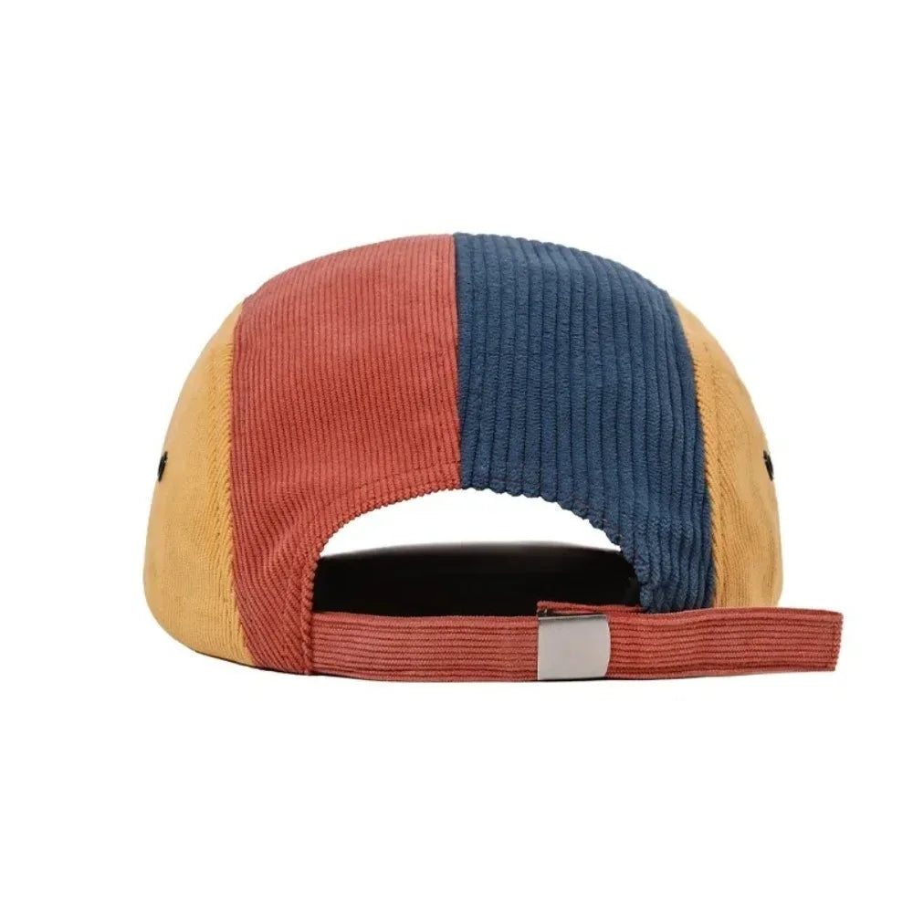 Aberdeen Patchwork Corduroy 5-Panels Cap