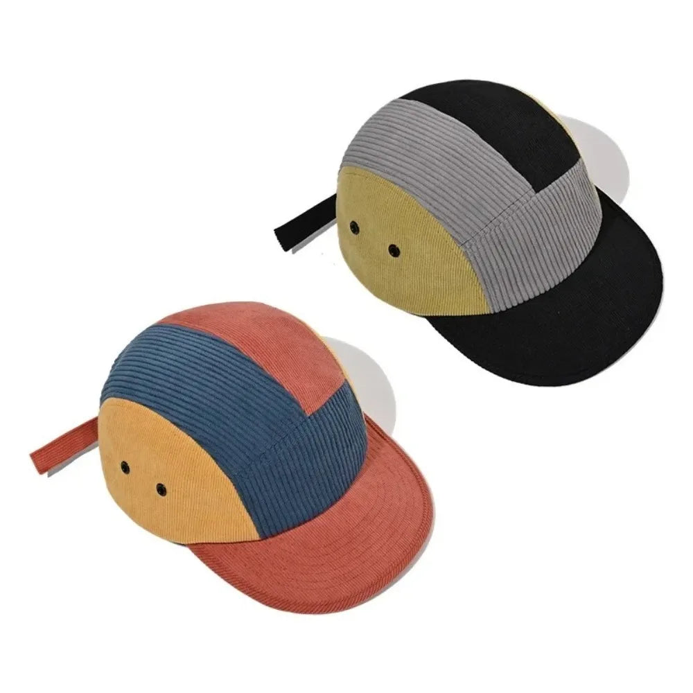 Aberdeen Patchwork Corduroy 5-Panels Cap