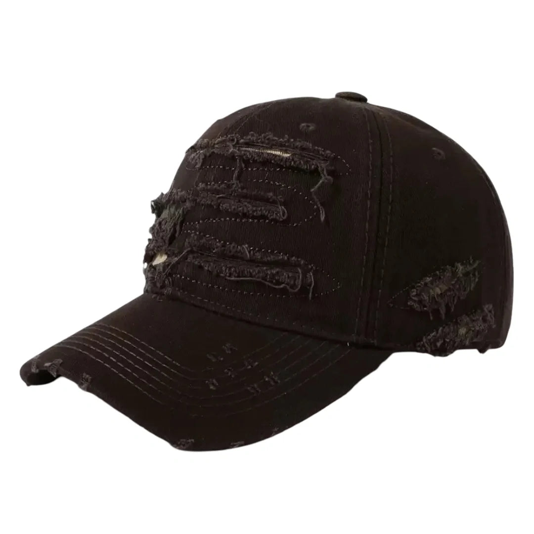 Aberdeen Ripped Cotton Baseball Cap