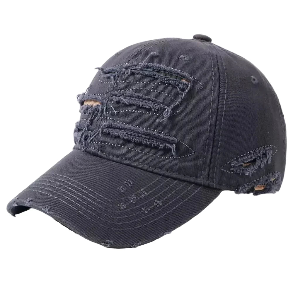 Aberdeen Ripped Cotton Baseball Cap