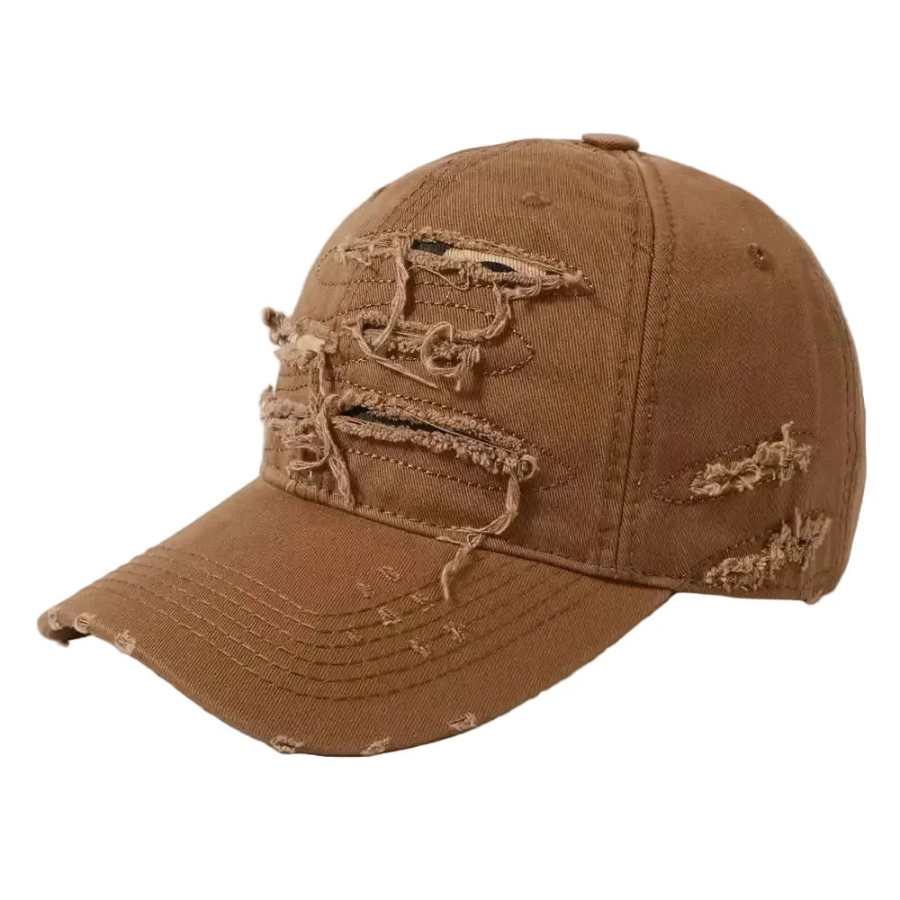 Aberdeen Ripped Cotton Baseball Cap