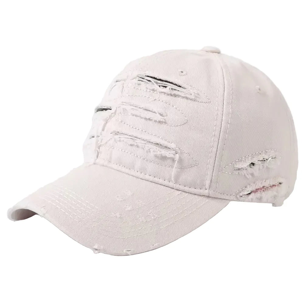 Aberdeen Ripped Cotton Baseball Cap