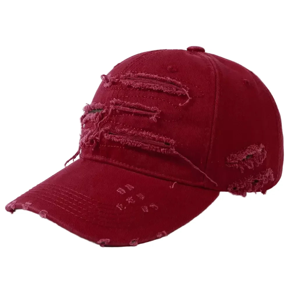 Aberdeen Ripped Cotton Baseball Cap