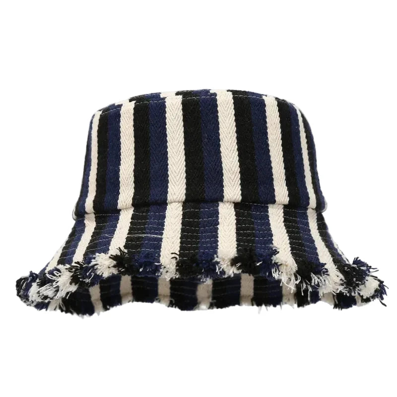 Acapulco Summer Striped Cotton Bucket Hat