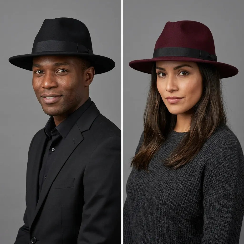 Adams Plain Wool Fedora Hat