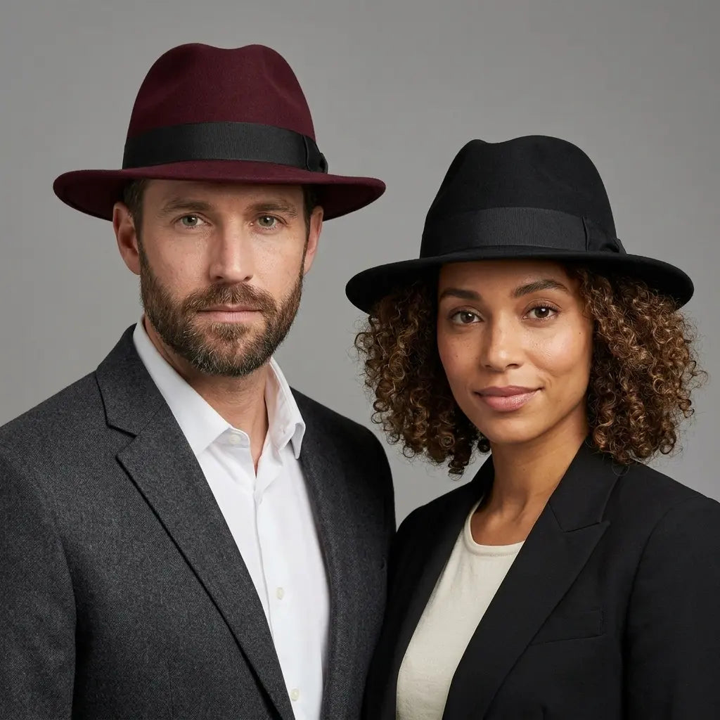 Adams Plain Wool Fedora Hat