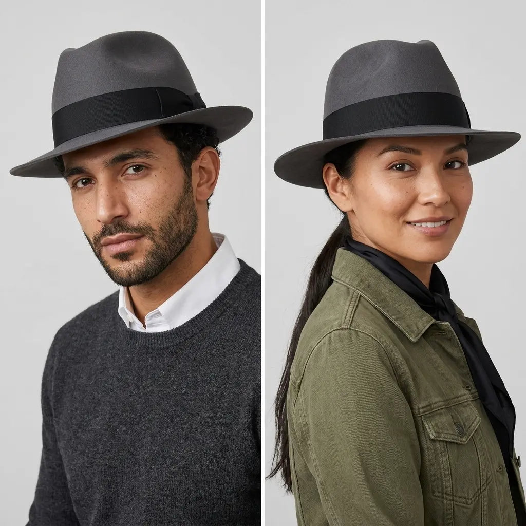 Adams Plain Wool Fedora Hat