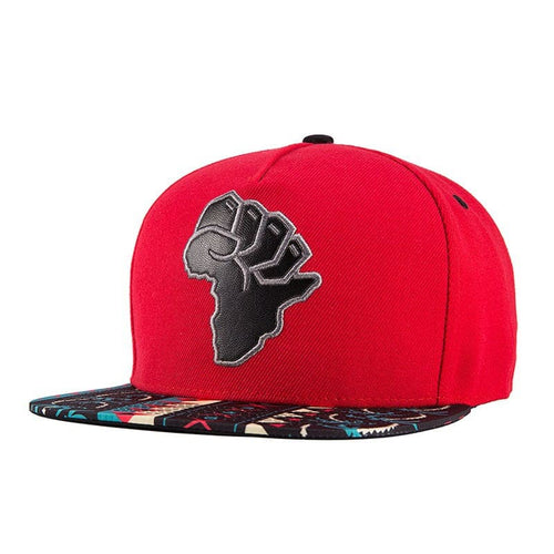 African Power Red Snapback Cap