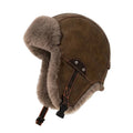 Agostini Riding Leather Trapper Bomber Hat