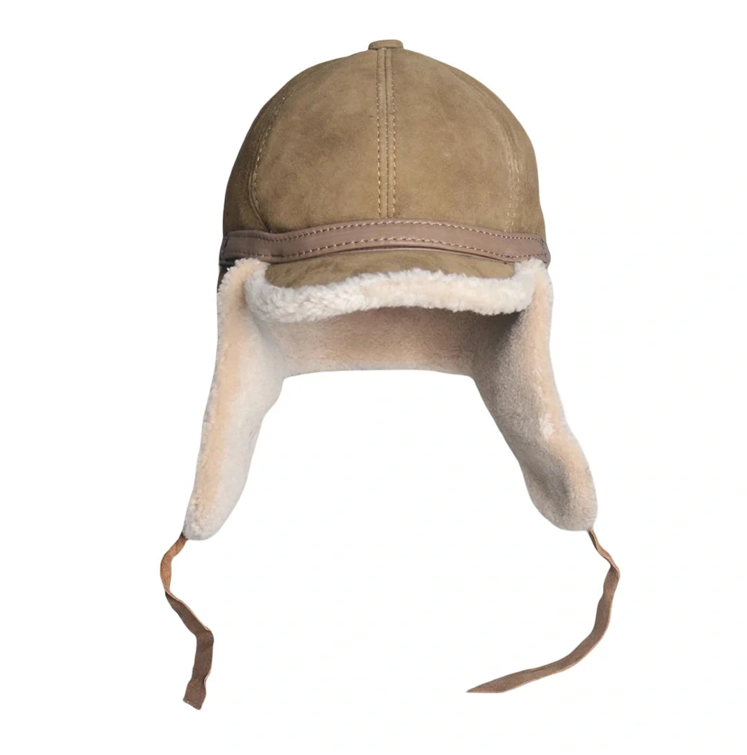 Alaska Winter Genuine Leather Trapper Bomber Hat