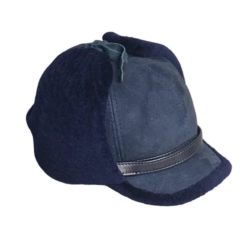 Alaska Winter Genuine Leather Trapper Bomber Hat
