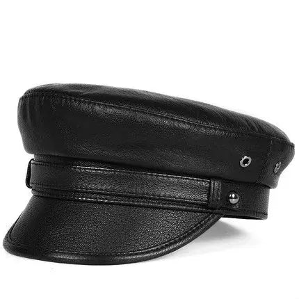 Albiach Genuine Leather Sailor Cap