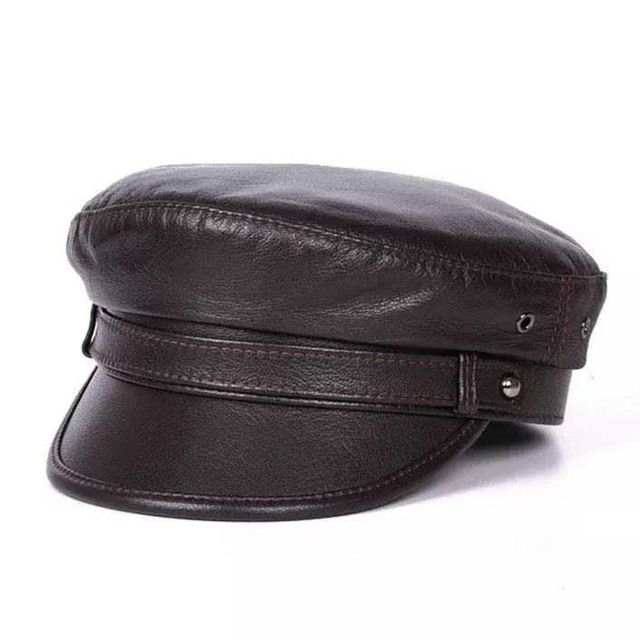 Albiach Genuine Leather Sailor Cap
