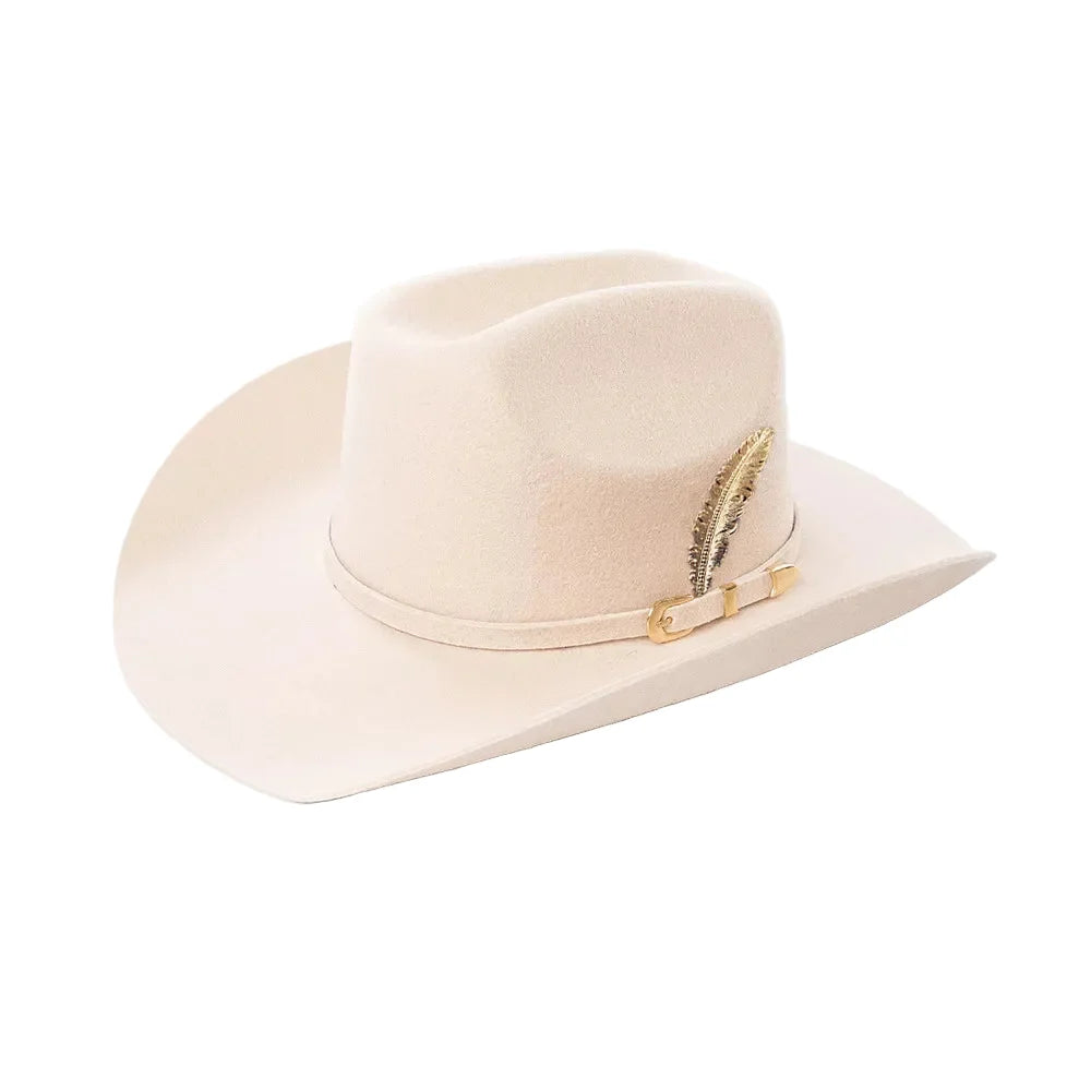 Albuquerque Wool Feather Western Cowboy Hat