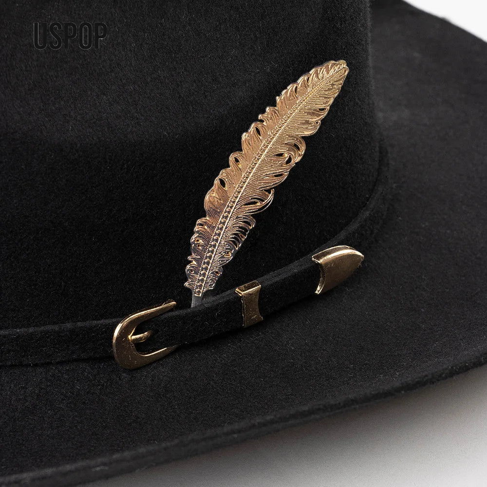 Albuquerque Wool Feather Western Cowboy Hat