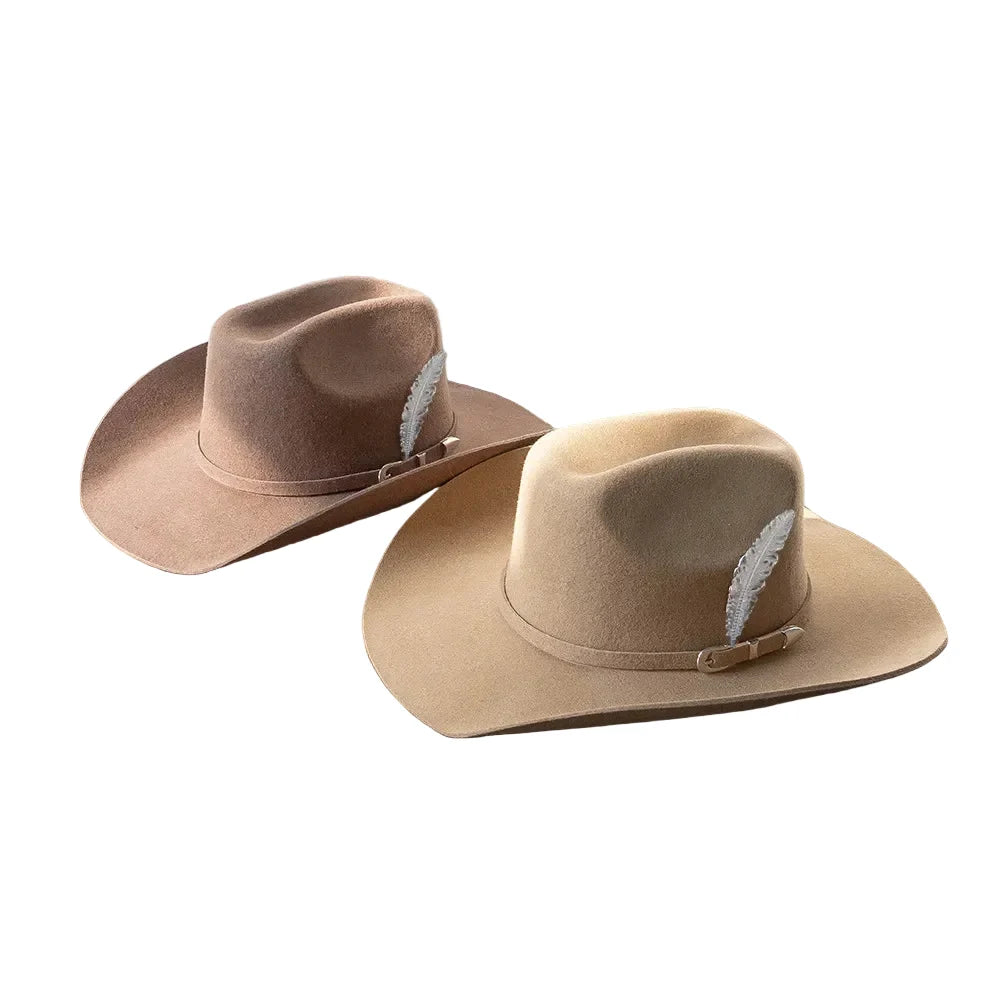 Albuquerque Wool Feather Western Cowboy Hat