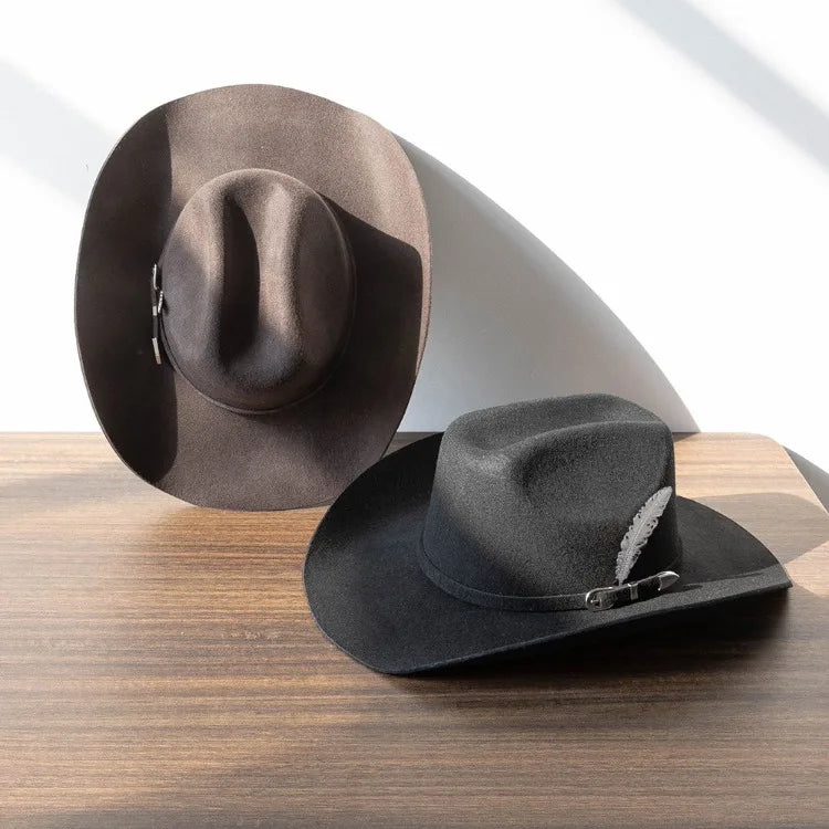 Albuquerque Wool Feather Western Cowboy Hat