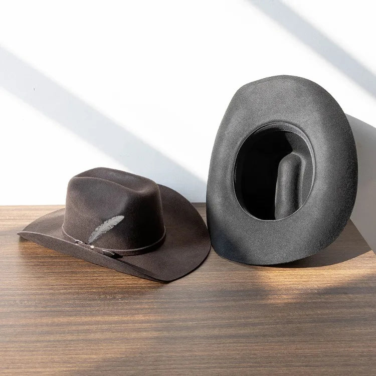 Albuquerque Wool Feather Western Cowboy Hat