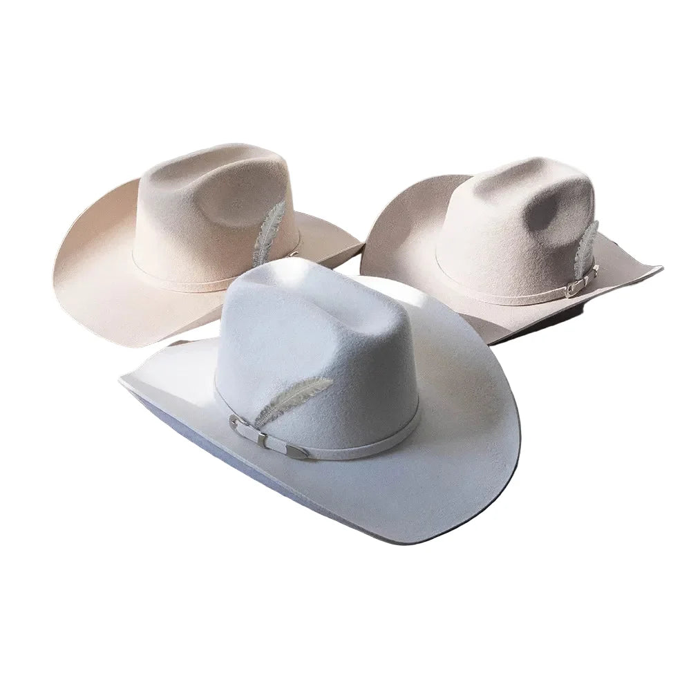 Albuquerque Wool Feather Western Cowboy Hat