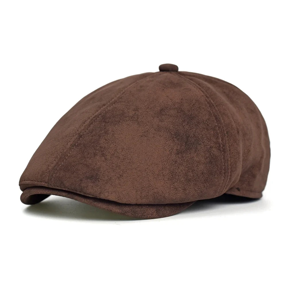 Allerton Vintage Suede Flat Cap