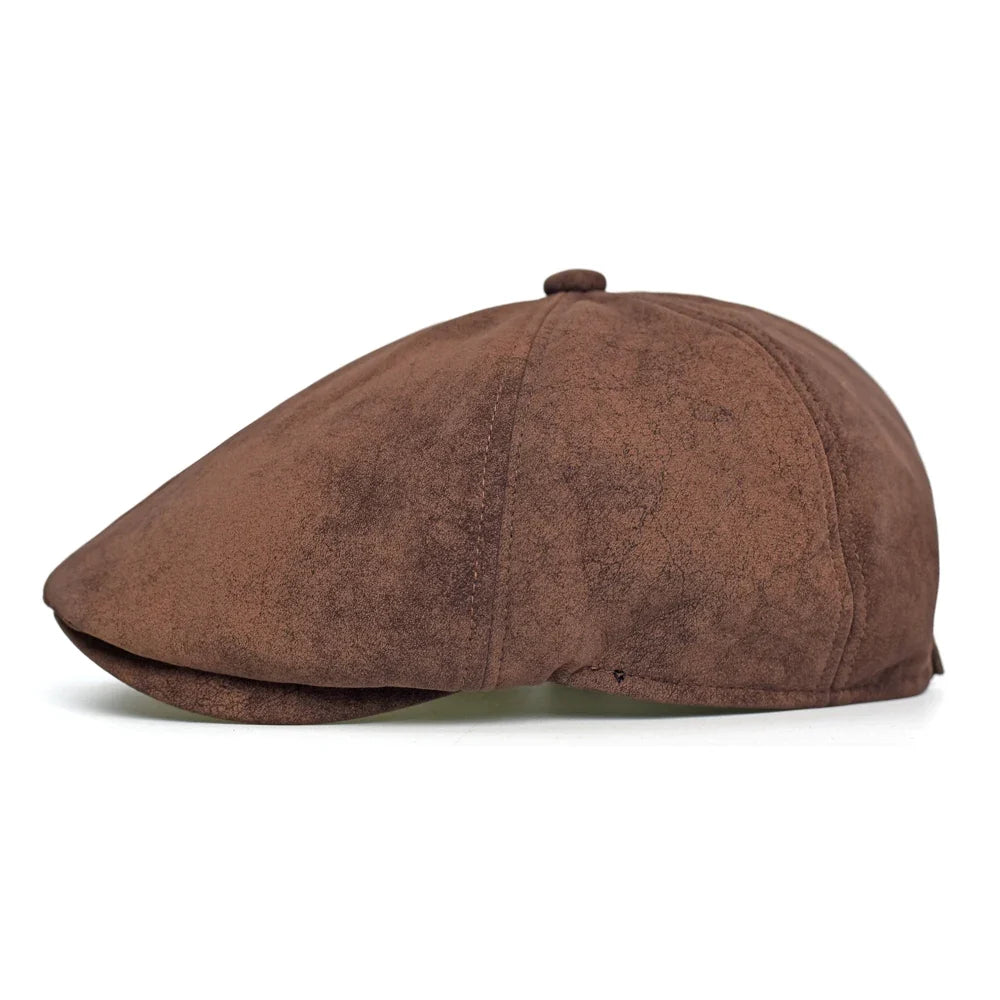Allerton Vintage Suede Flat Cap