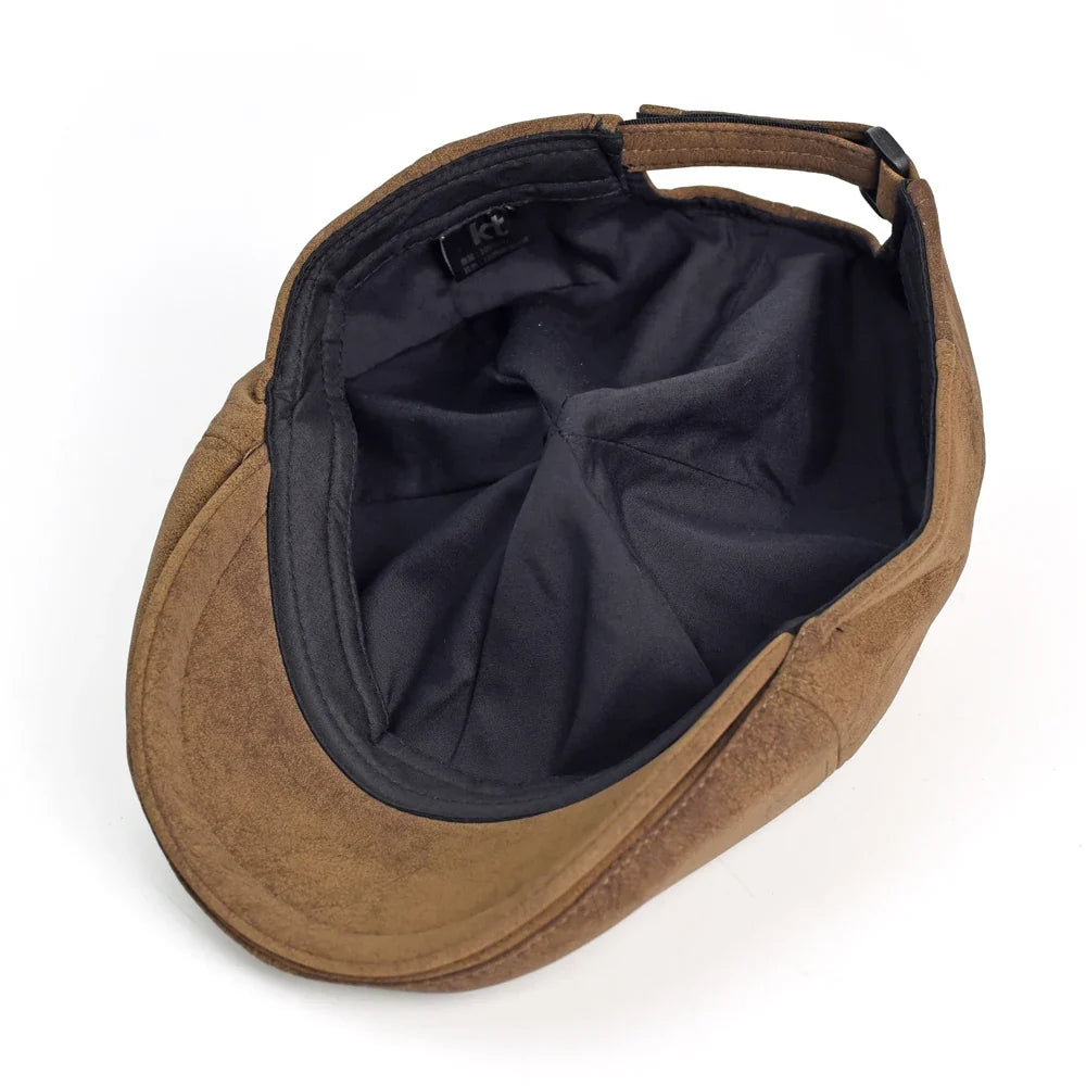 Allerton Vintage Suede Flat Cap