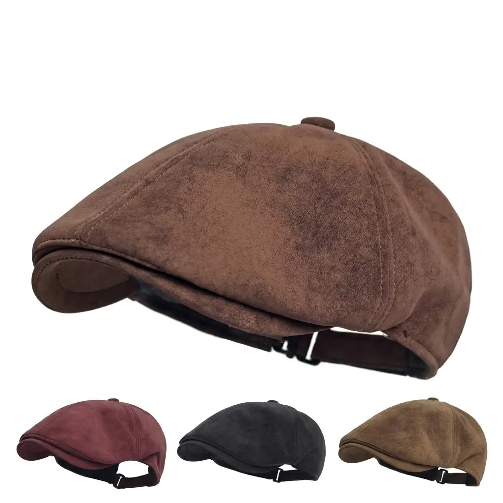 Allerton Vintage Suede Flat Cap