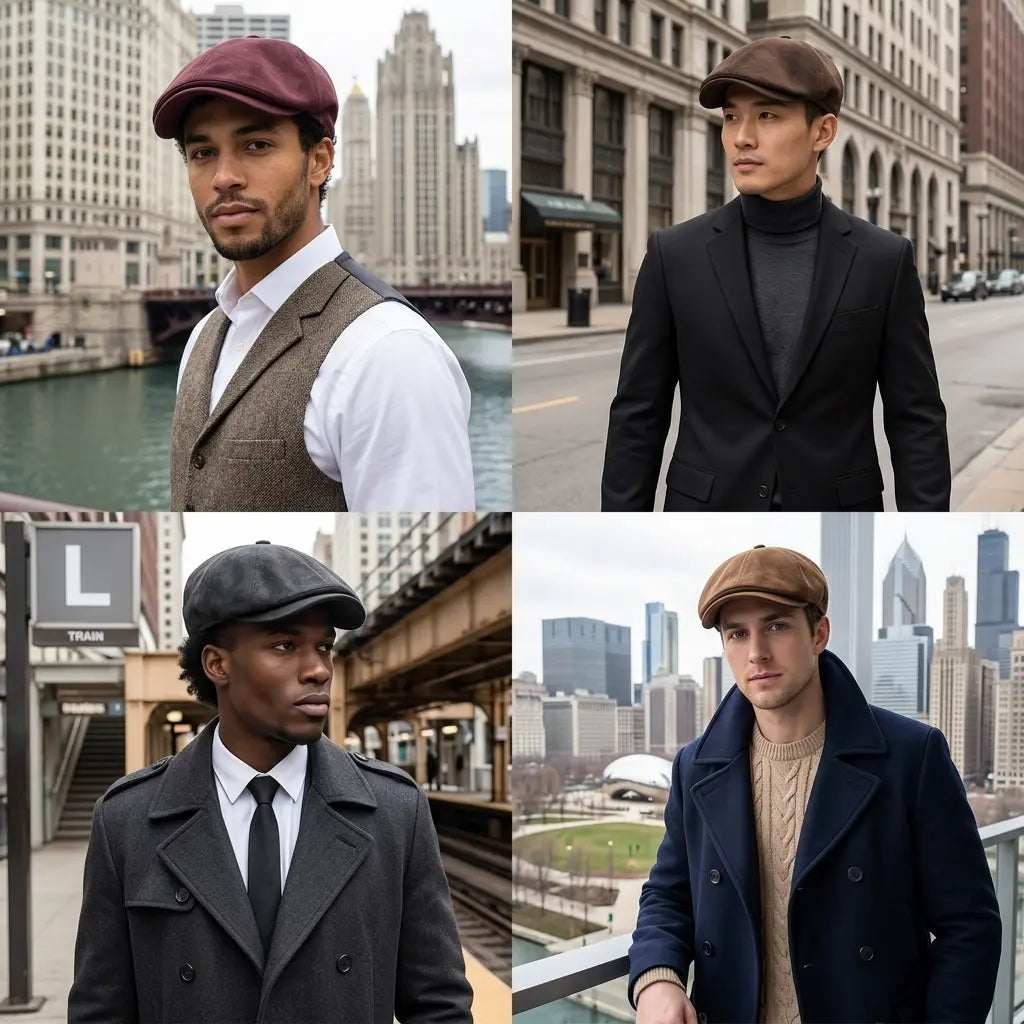 Allerton Vintage Suede Flat Cap