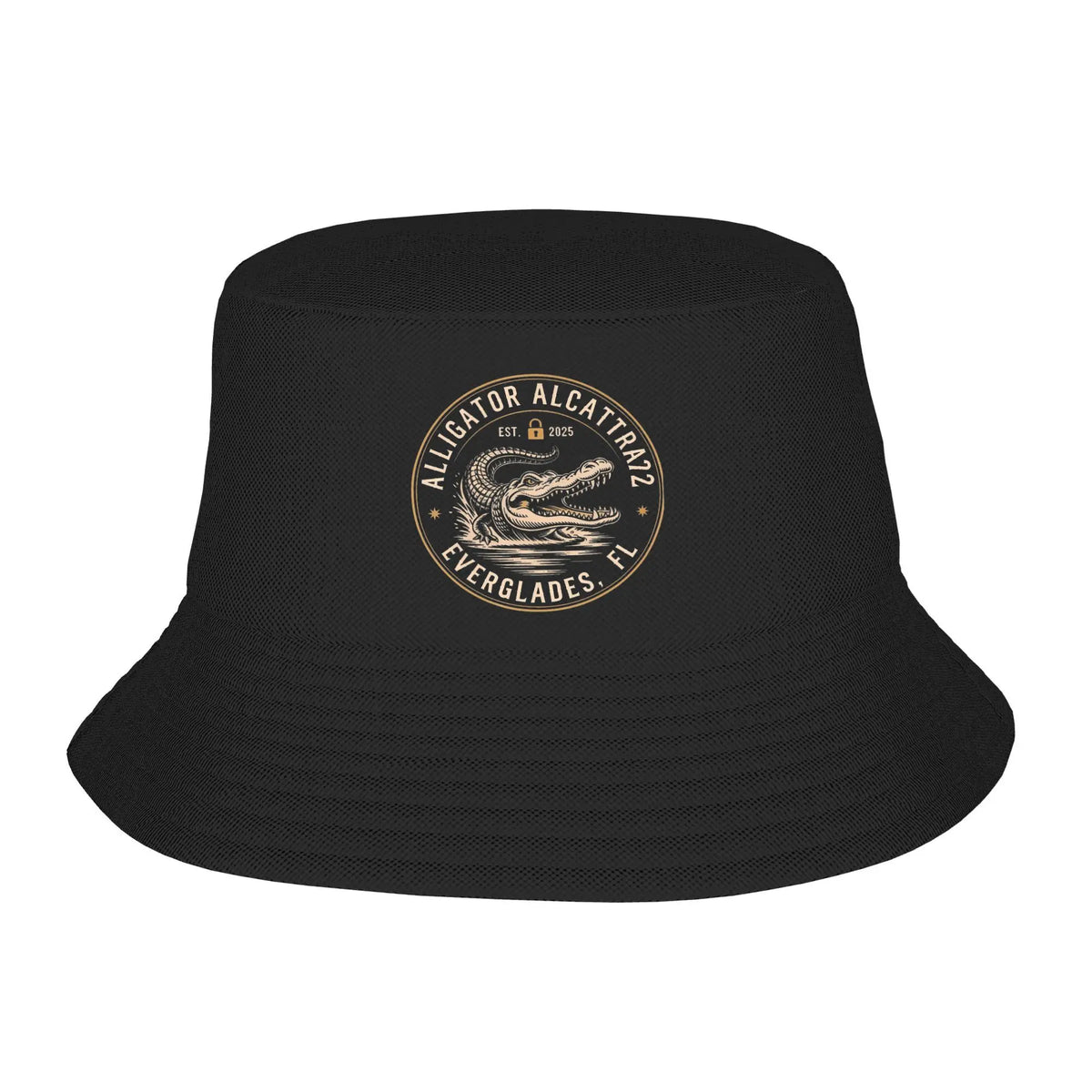 Alligator Alcatraz Black Bucket Hat