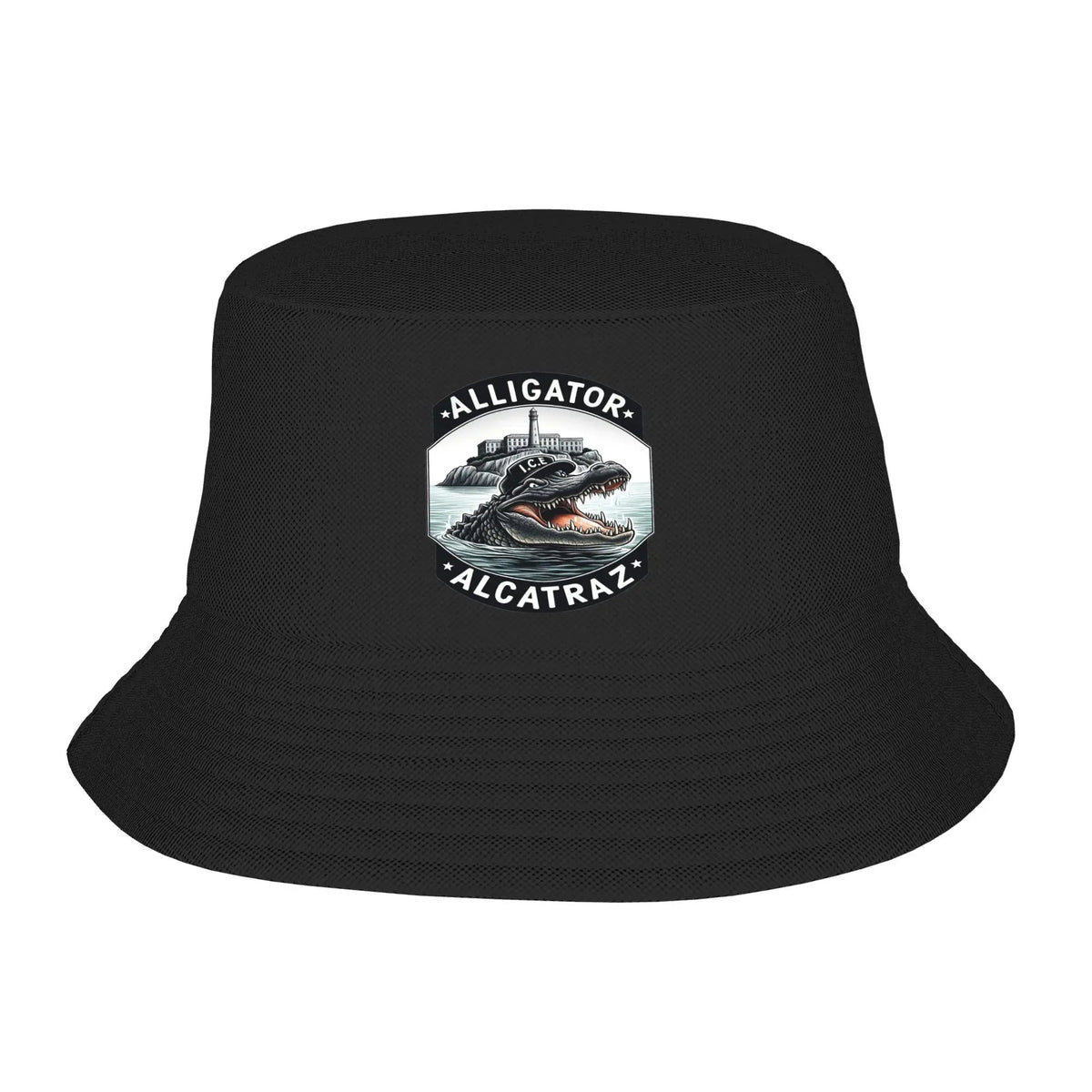 Alligator Alcatraz Black Bucket Hat