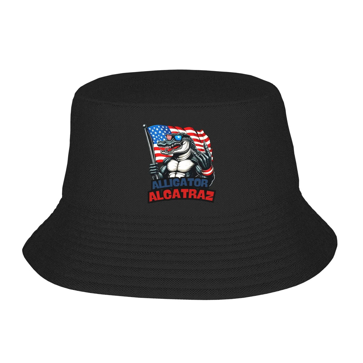 Alligator Alcatraz Black Bucket Hat
