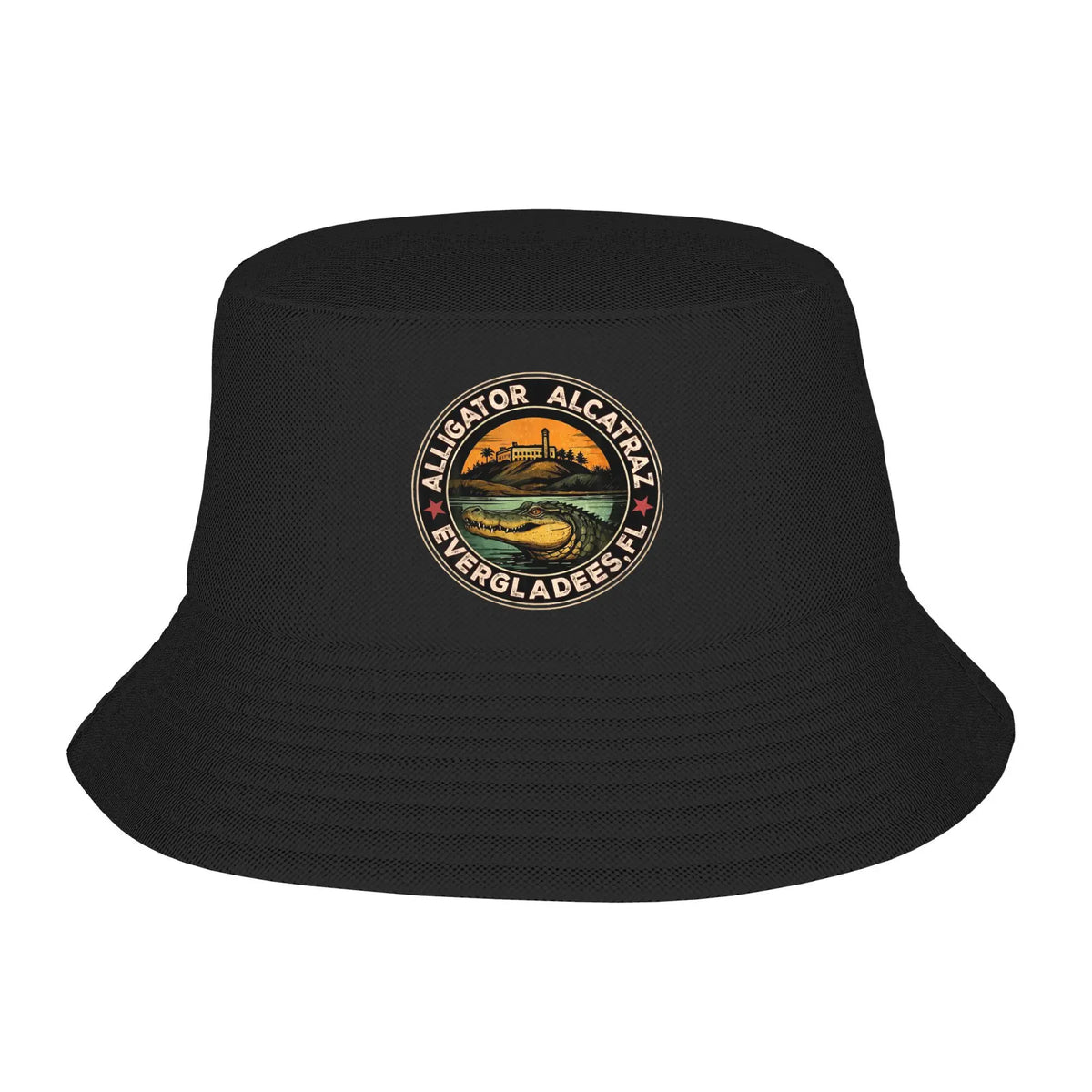 Alligator Alcatraz Black Bucket Hat