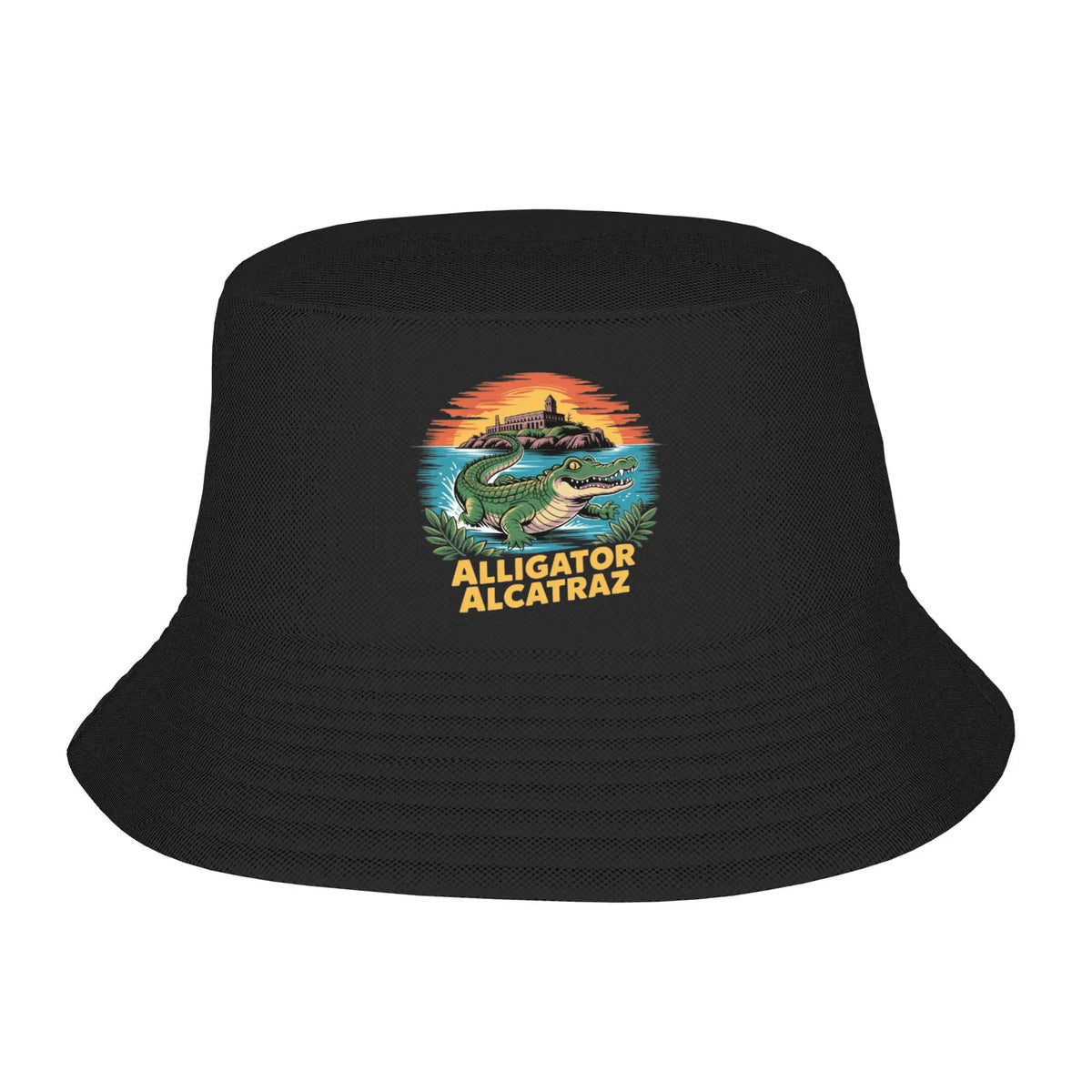 Alligator Alcatraz Black Bucket Hat