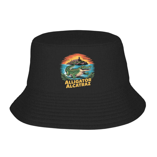Alligator Alcatraz Black Bucket Hat
