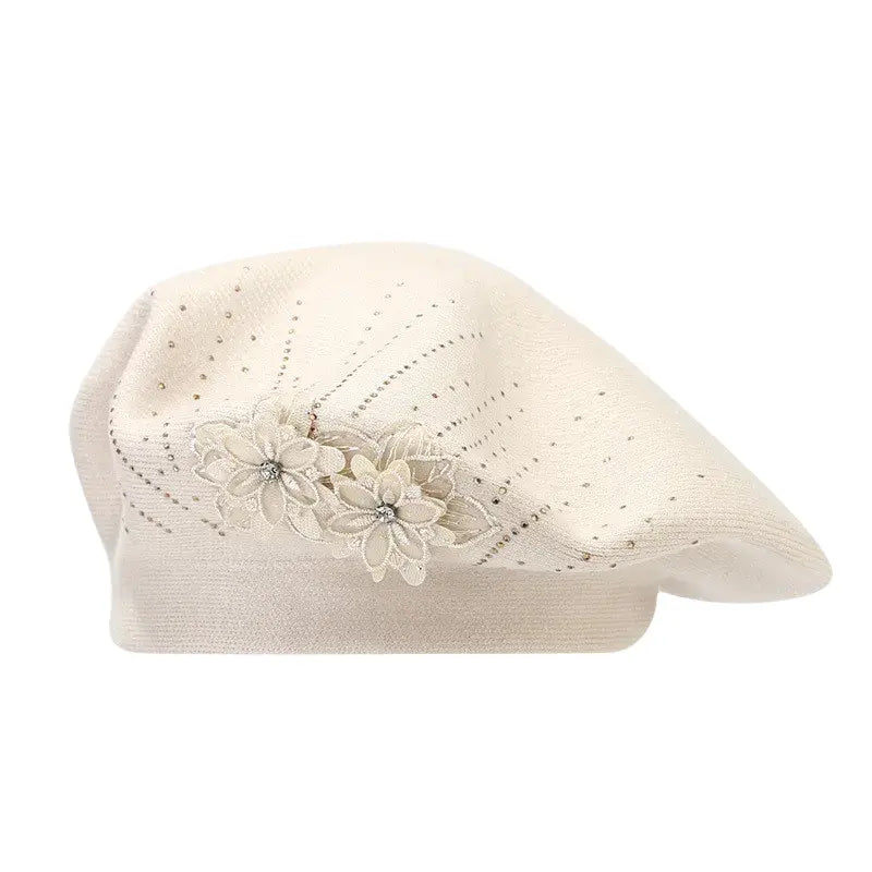 Alsace Cotton Floral Beret