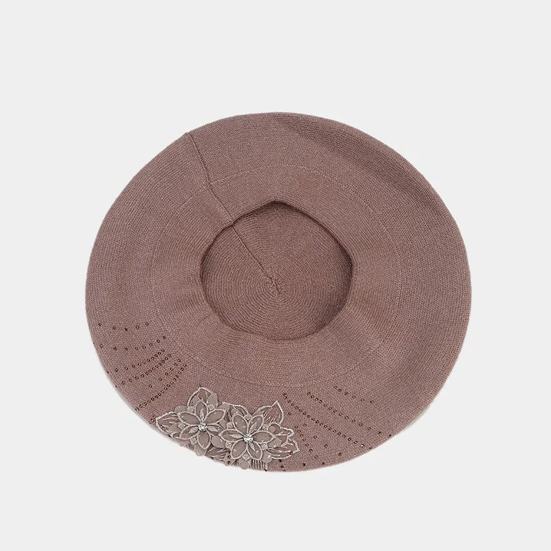 Alsace Cotton Floral Beret