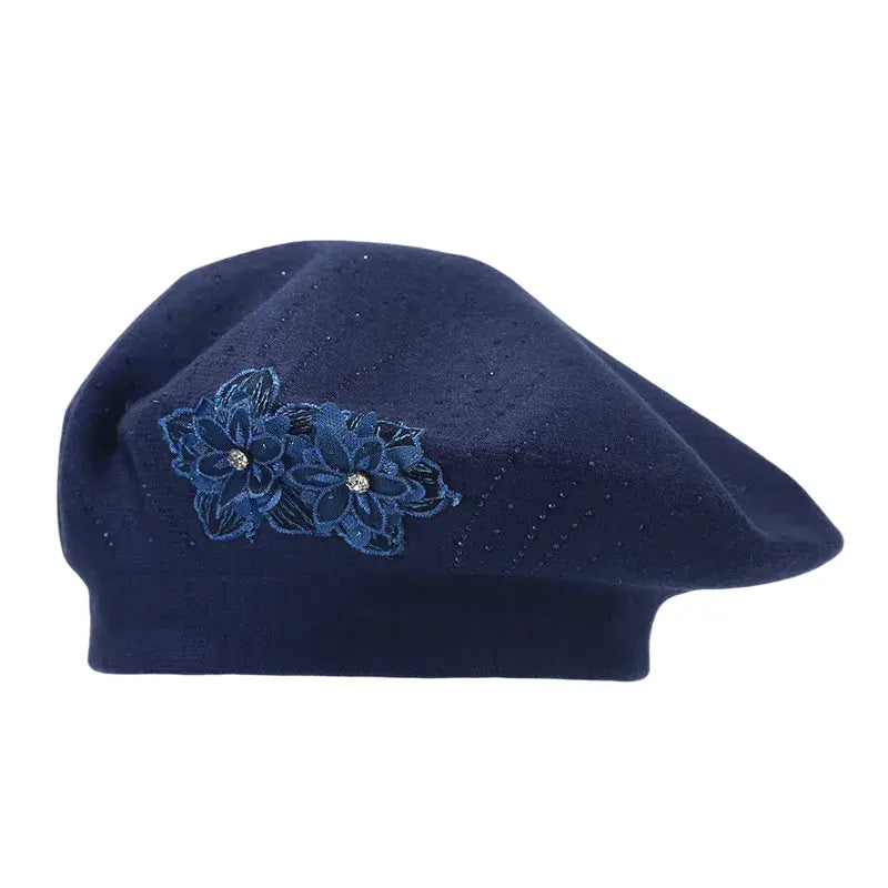 Alsace Cotton Floral Beret