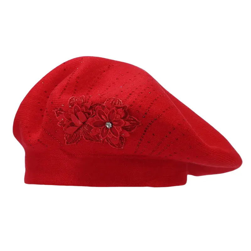 Alsace Cotton Floral Beret