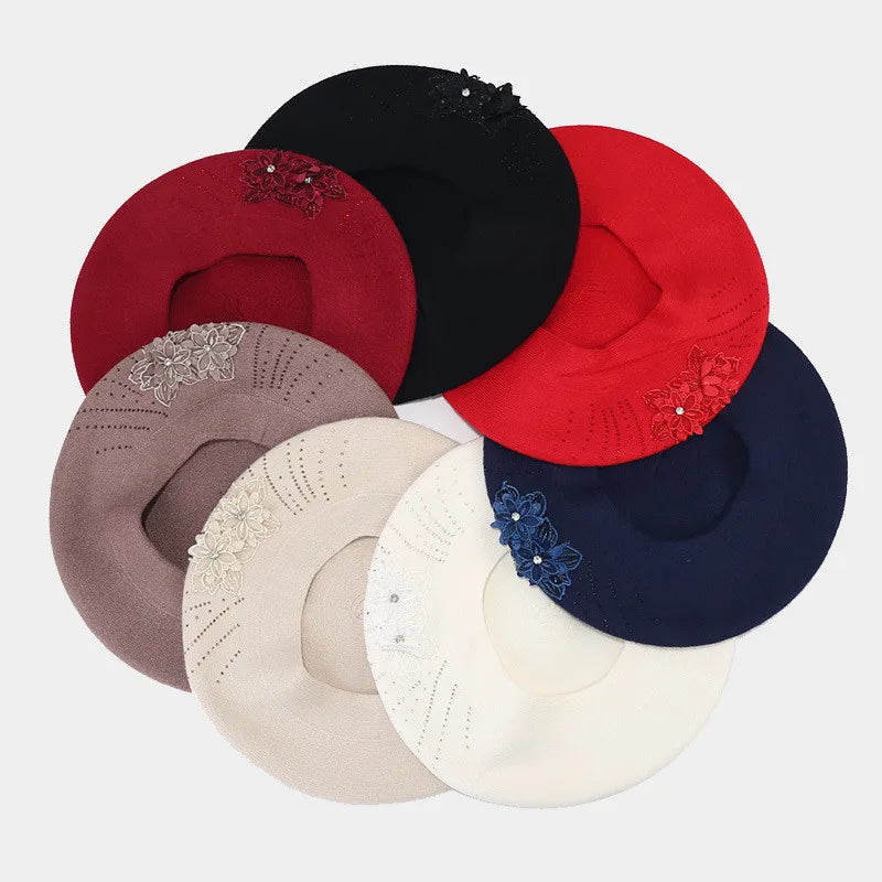 Alsace Cotton Floral Beret
