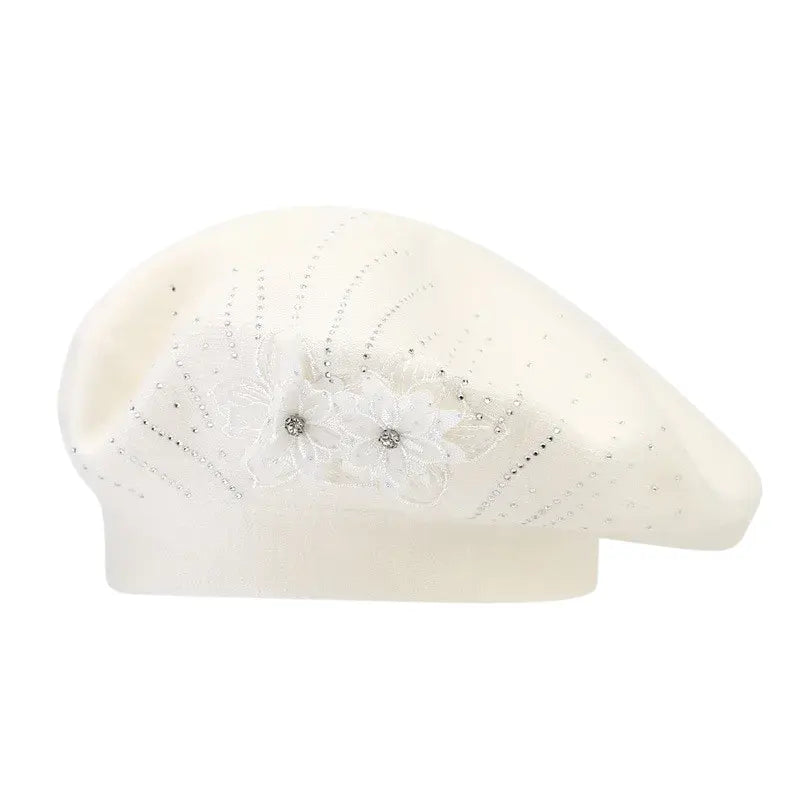 Alsace Cotton Floral Beret