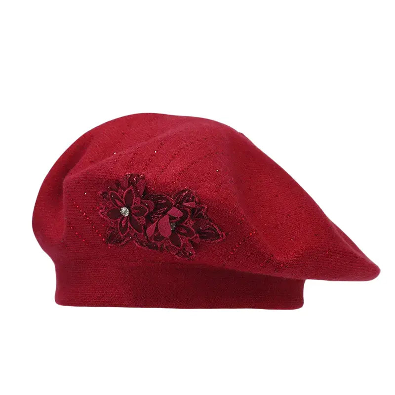 Alsace Cotton Floral Beret
